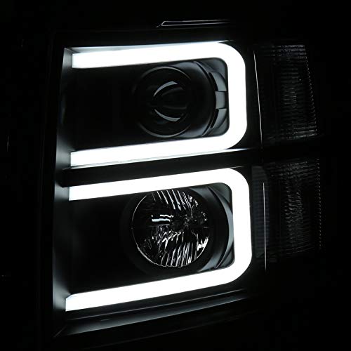 2LHP-SIV07SM-RS SPEC-D TUNING Projector Headlights- Smoke with Black Housing 07-13 Chevrolet Silverado