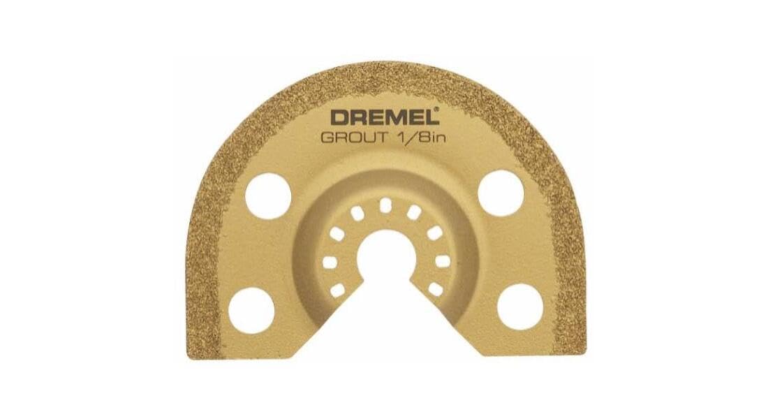 Dremel Oscillating MM501-1/16-Inch Multitool Blade for Grout Removal, Fast Cutting Carbide Accessory - Universal Quick-Fit Interface Fits Bosch, Makita, Milwaukee, and Rockwell