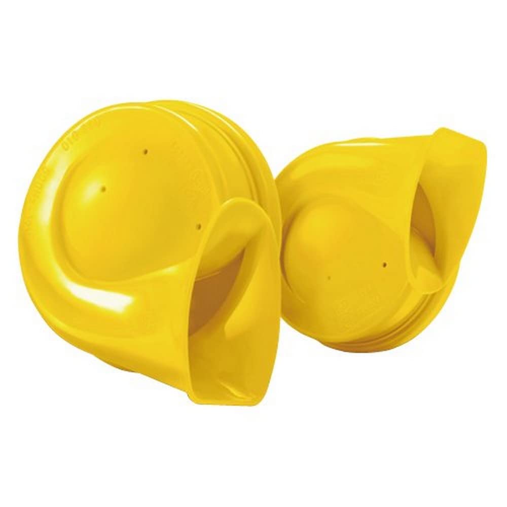 Trumpet Horn Kit HELLA 012010821, 12 V, 400/500 Hz (Universal Fit) Yellow