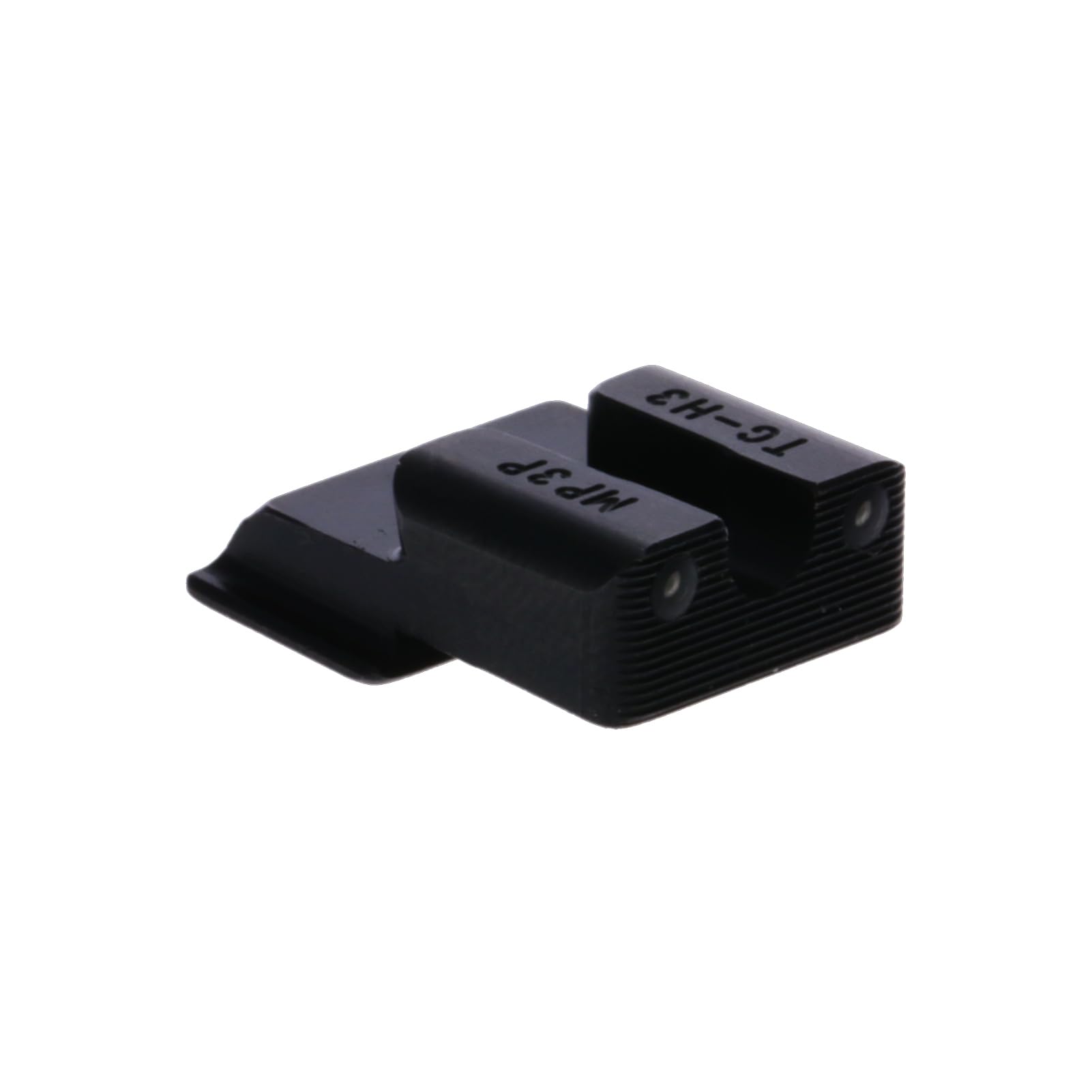 Tritium Pro Night Sights TRUGLO, Compatible with Smith & Wesson M&P 9 Shield EZ | Glow-in-The-Dark Front & Rear Gun Sight Set with White Focus Lock Front Ring