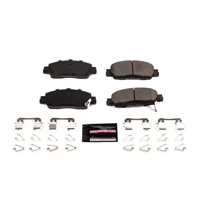 Power Stop Z23-1860 Z23 Evolution Sport Carbon Fiber-Ceramic Brake Pad For Honda Accord 2016-2017 [Vehicle Specific]