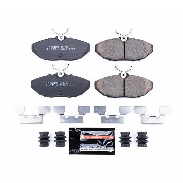 Power Stop Z23-944 Z23 Evolution Sport Rear Carbon Fiber Infused Ceramic Brake Pads with Hardware