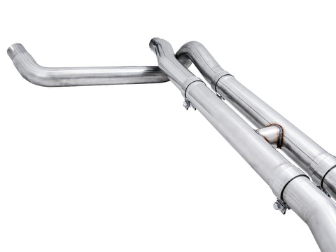 4th Gen AWE Tuning GM 1500 6.2L 0FG Catback Split Rear Exit (w/Bumper Cutouts) - Quad Diamond Tips - 3015-43204