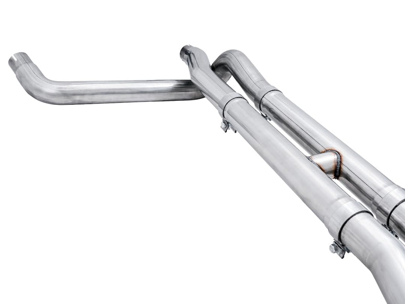 4th Gen AWE Tuning GM 1500 6.2L 0FG Catback Split Rear Exit (w/Bumper Cutouts) - Quad Diamond Tips - 3015-43204