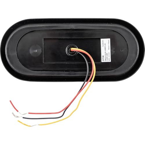 SL62CA Buyers Products - 6 Inch LED Oval Strobe Light for Trucks, Emergency & Trailer Lights – Amber LEDs with Clear Lens, SAE J595 Class 1, IP67 Waterproof, 12–24V, 5-Year Warranty