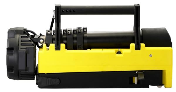 Streamlight Portable Scene Light 45670 10,000-Lumen Portable and Collapsible Flood Light with Heavy-Duty Shoulder Strap, 120V AC Charger, 12V DC Cord and 6-Foot Extension Pole, Yellow