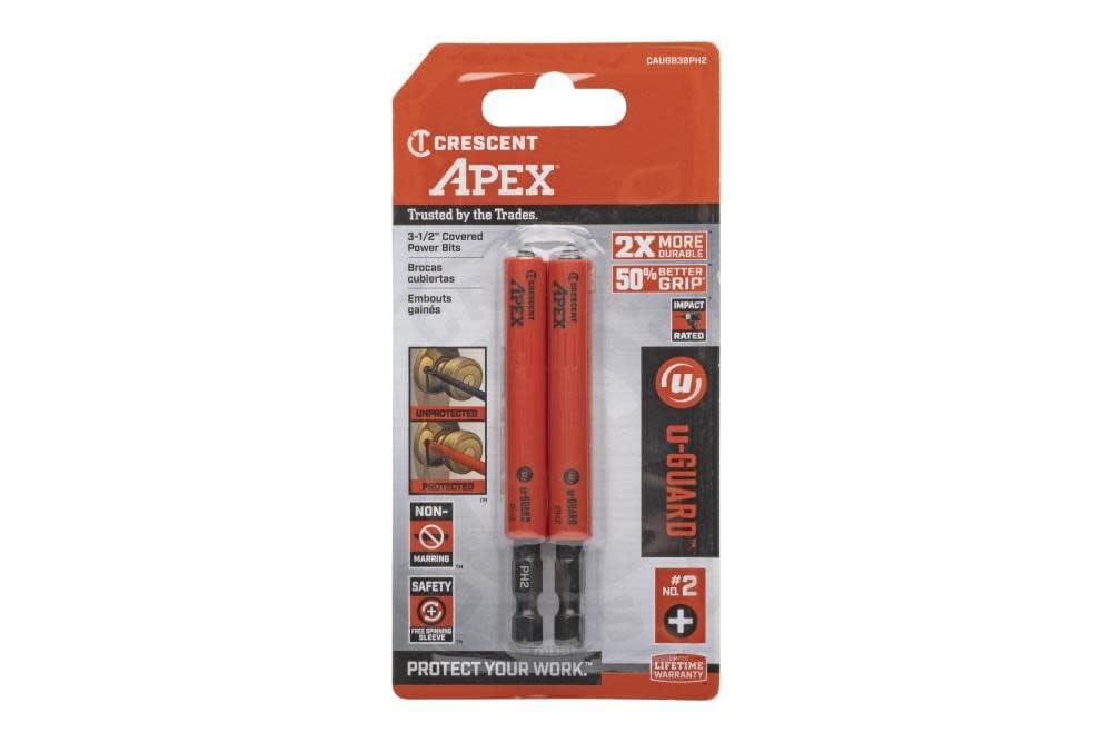 Bit, 3.5" Ph2, Apex Ug, 2Pk (CAUGB3BPH2)