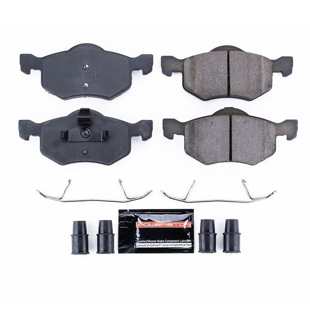 Power Stop Z23-843 Z23 Evolution Sport Carbon Fiber Infused Ceramic Brake Pads with Hardware