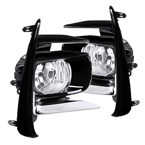 Fog Lights- Clear- Black Frame for 17-Up Toyota Sienna SPEC-D TUNING LF-SNA18COEM-V2-DL