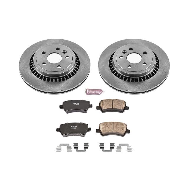 Power Stop KOE5705 Rear Replacement Brake Kit-OE Brake Rotors & Ceramic Brake Pads For Volvo XC60 2010-2017 [Model Specific]