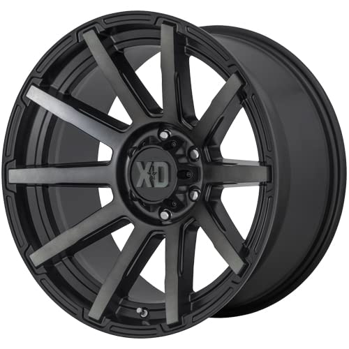 XD Wheels Xd847 Satin Black Outbreak with Gray Tint Wheel with Alloy Steel (18 x 9. inches /8 x 124 mm, 0 mm Offset)