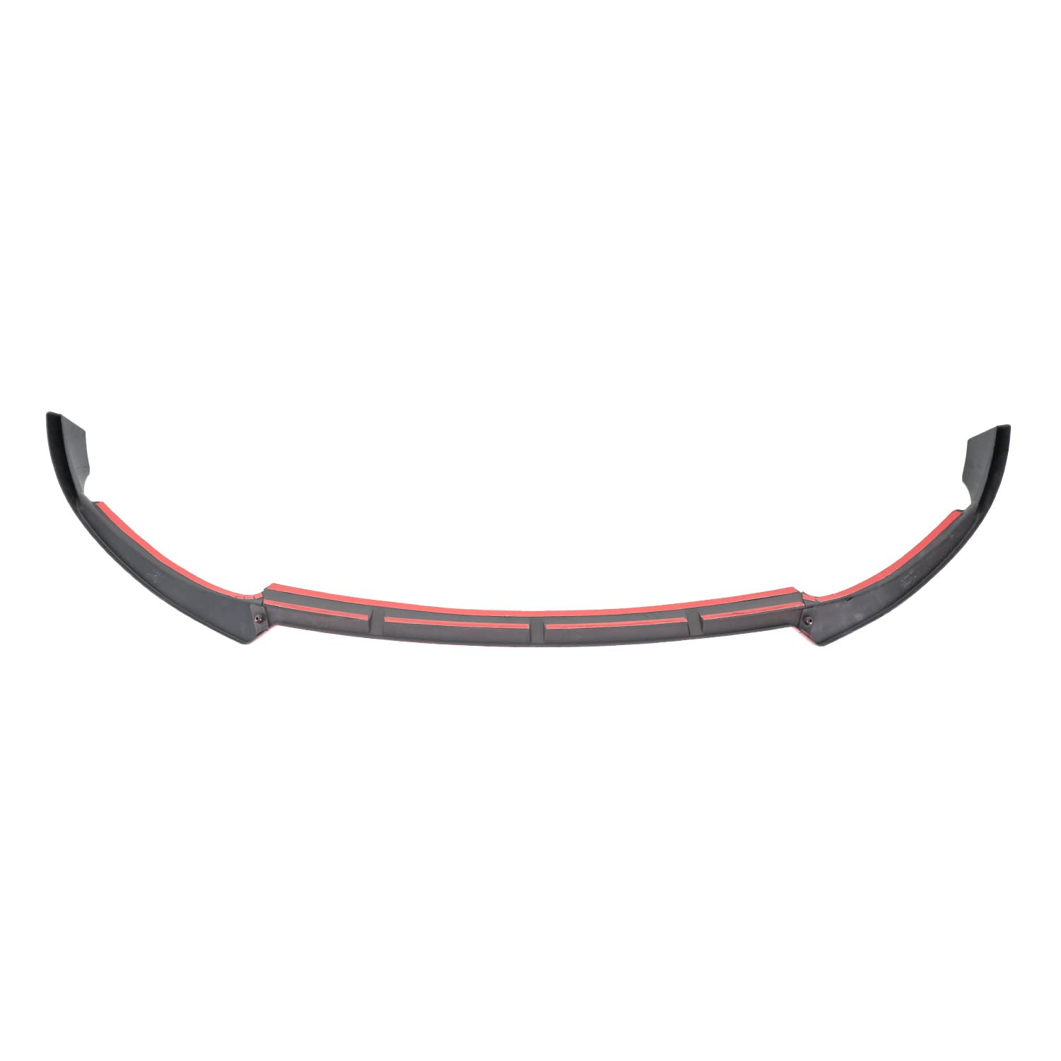 Glossy Black Spec-D Tuning Red Trim Front Bumper Lip Spoiler 3PC Compatible with 2019-2021 Mercedes Benz W205