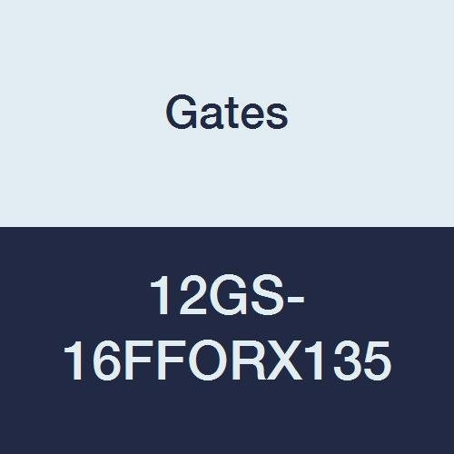 GlobalSpiral Couplings Gates 12GS-16FFORX135, Female Flat-Face O-Ring Swivel, Zinc Plated Carbon Steel, 3.39", 135° Bent Tube, 3/4" ID