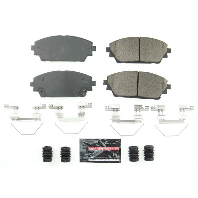 Power Stop Z23-2218 Z23 Evolution Sport Carbon Fiber Infused Ceramic Brake Pads with Hardware For Mazda 3 2019-2023, Mazda 3 Sport 2019-2022 [Model Specific]