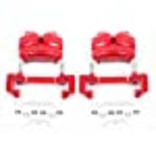 Power Stop S4828 Front Pair of High-Temp Red Powder Coated Calipers For Ford Expedition 2003-2006, Lincoln Navigator 2002-2006 [Model Specific]