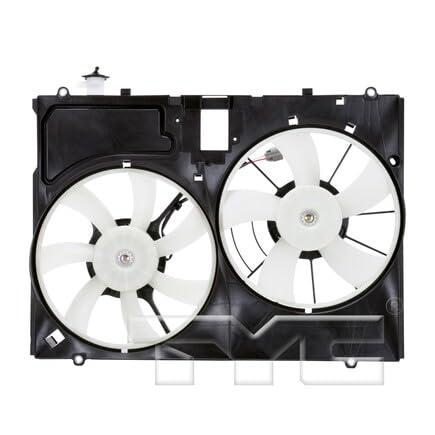 Cooling Fan Assembly TYC 622190 Compatible with 2007-2009 Lexus RX350, Black