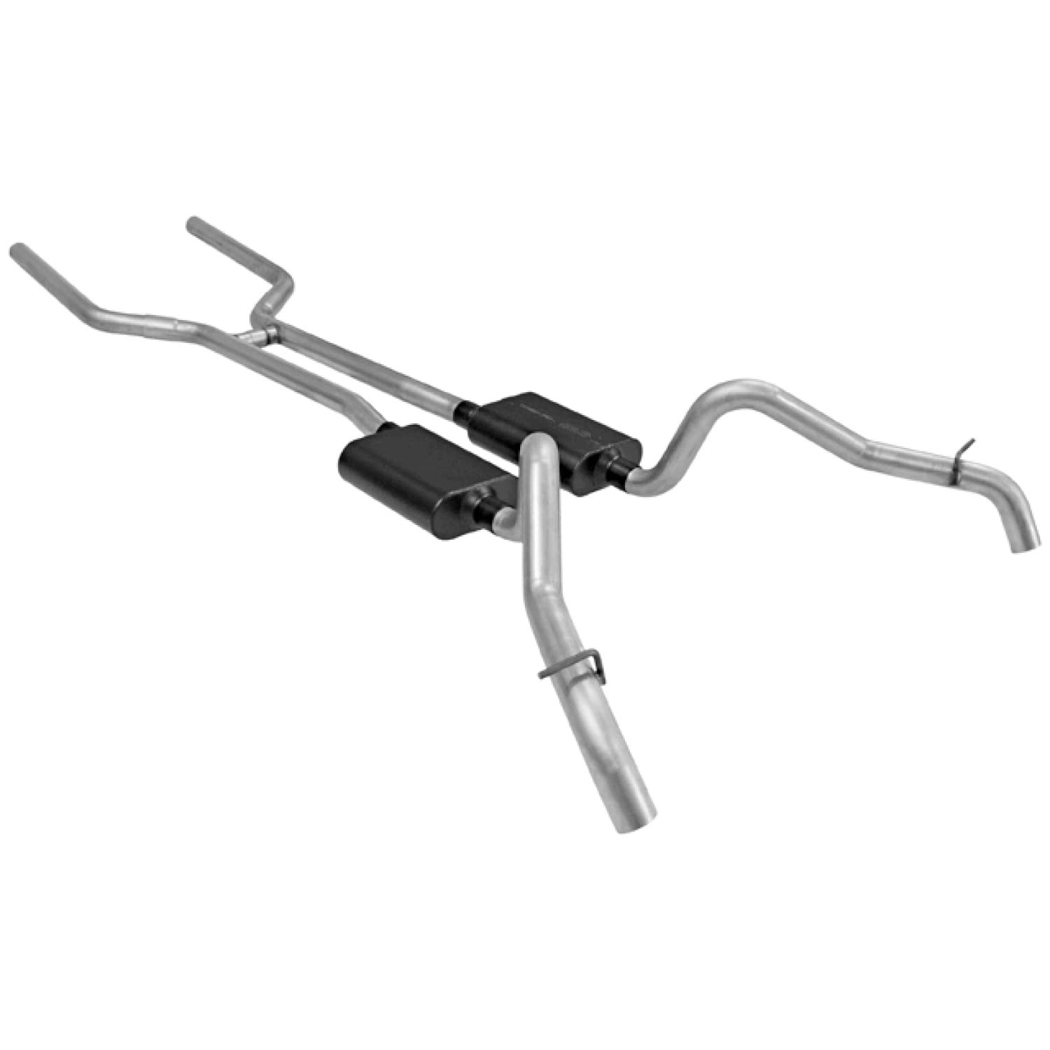Flowmaster American Thunder 17129 Crossmember-Back Exhaust Kit 2.5 Inch Aluminized Steel Compatible with 1967-1968 Camaro and Firebird with V8 engine