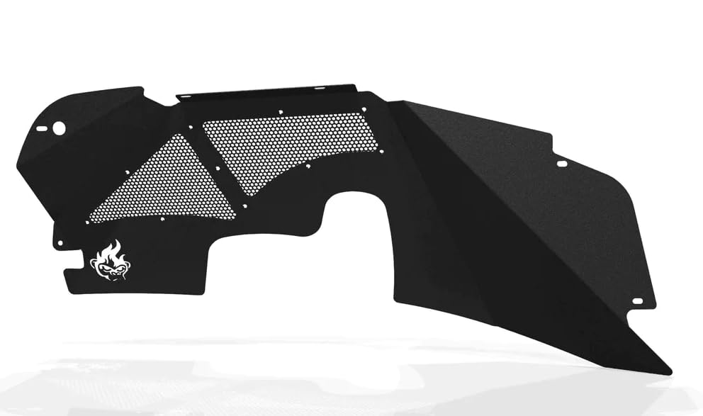 CrawlTek Inner Fender Front - Black compatible with 2007-2018 Jeep Wrangler JK