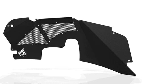 CrawlTek Inner Fender Front - Black compatible with 2007-2018 Jeep Wrangler JK