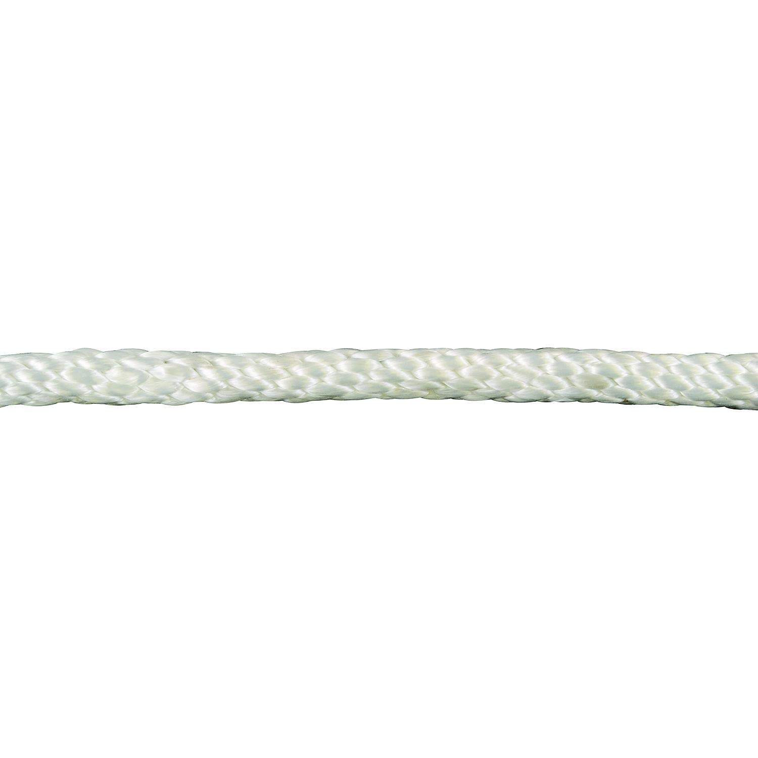 Attwood Solid Braid 11724-1 Multifilament Polypropylene Anchor Line with Thimble 3/8-Inch x 100-Feet, White