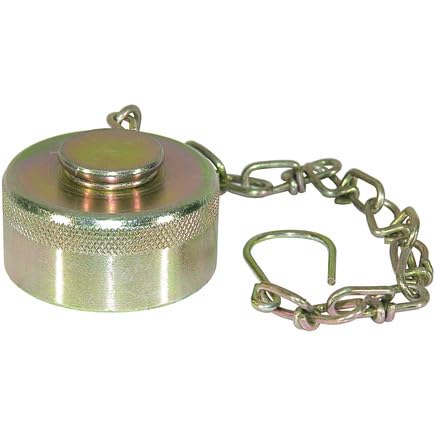 Buyers Products Steel Dust Cap with Chain for 3/4in. Nptf Coupler qddc121