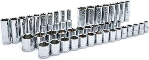 49 Pc. GEARWRENCH 1/2" Drive 6 Pt. 120XP Mechanics Tool Set, Standard & Deep, SAE/Metric - 80700P