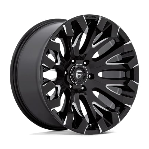 D828 QUAKE FUEL OFF-ROAD 18X9, 5X5.0, 5.04, 1mm GLOSS BLACK MILLED - D82818907550