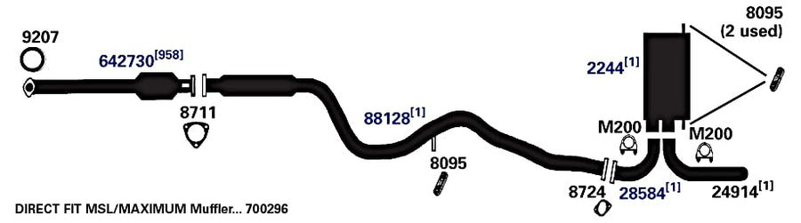 Exhaust Pipe AP Exhaust Products 24914