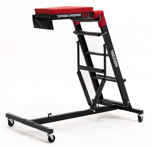 3-200 Traxion NXT Foldable Topside Automotive Engine Creeper, Black