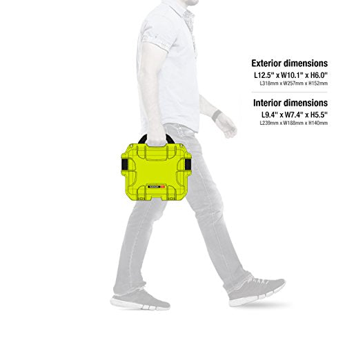 Waterproof Nanuk 905 Hard Case with Padded Dividers - Lime
