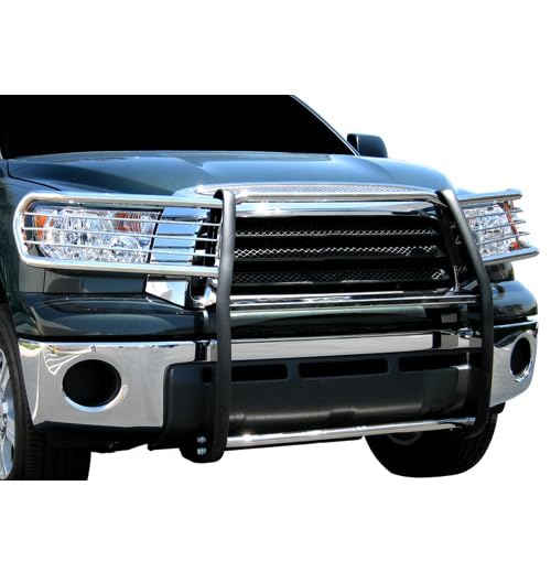 Bumper Guard Black Horse Grille brush Modular Stainless Steel Compatible with 2008-2022 Toyota Sequoia|2007-2021 Toyota Tundra-17A098900MSS