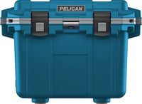 30 Quart Pelican Elite Cooler (Pacific Blue/Grey)