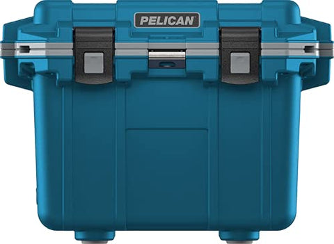 30 Quart Pelican Elite Cooler (Pacific Blue/Grey)