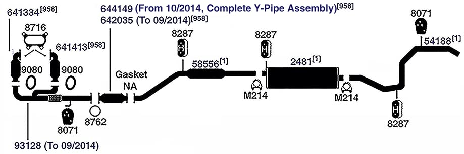 Exhaust Pipe New for Odyssey