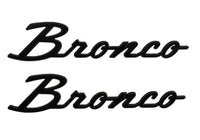 2021+ Ford Performance 'Bronco' Script Fender Emblem Kit - Gloss Black