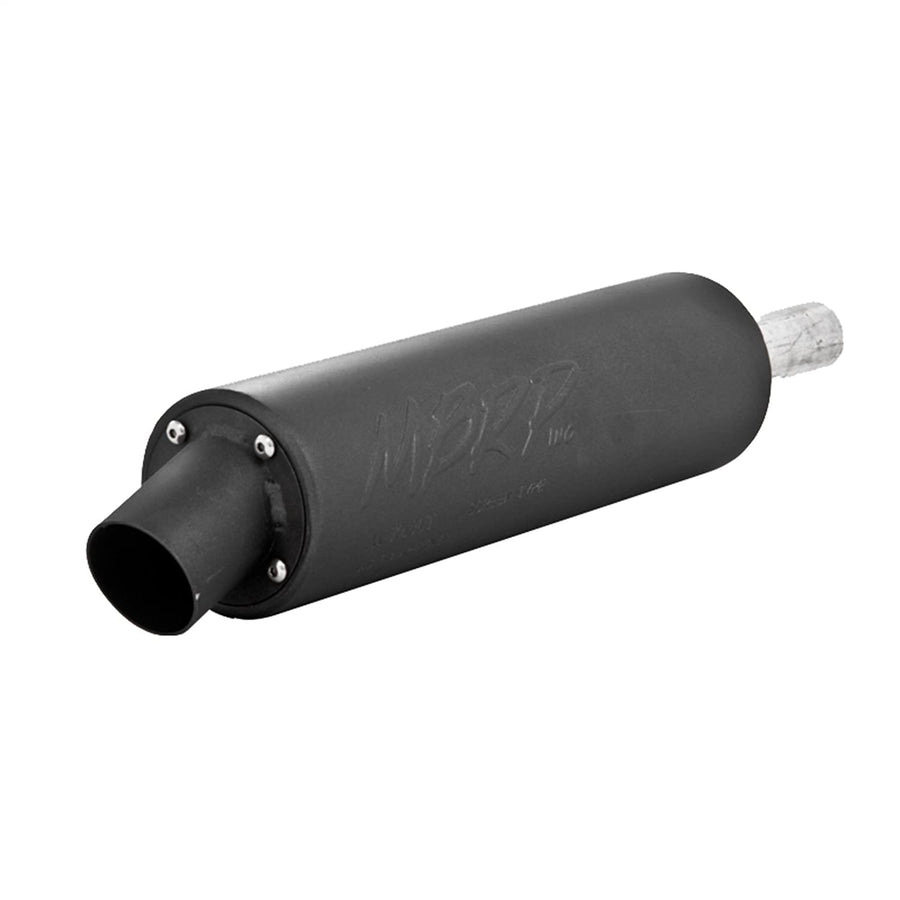 MBRP Slip-On Straight Core Exhaust Muffler Made of Black-Coated Aluminized Steel | Fits Yamaha Tri-Moto 200/Tri-Moto 225 1983-1987 | Quietest Profile, Noise Restriction Zone Friendly | AT-7400