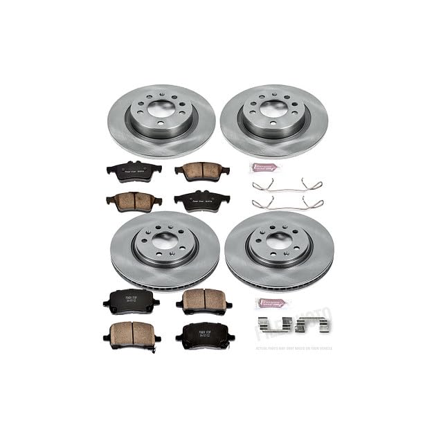 Power Stop Autospecialty KOE1434 Front and Rear Replacement Brake Kit-OE Brake Rotors & Ceramic Brake Pads For Pontiac Solstice 2006-2009 | Saturn Sky 2007-2010 [Vehicle Specific]