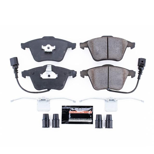 Power Stop Z23-915C Z23 Sport Carbon Fiber Infused Ceramic Brake Pads with Hardware For Audi TT Quattro, Audi TTS Quattro, VW CC, VW Golf R, VW Passat, VW Passat CC, Volkswagen [Model Specific]