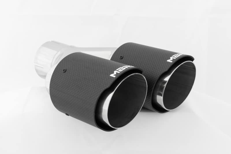 Carbon Fiber MBRP Universal Dual Tip 3.5in OD/2.5in Inlet