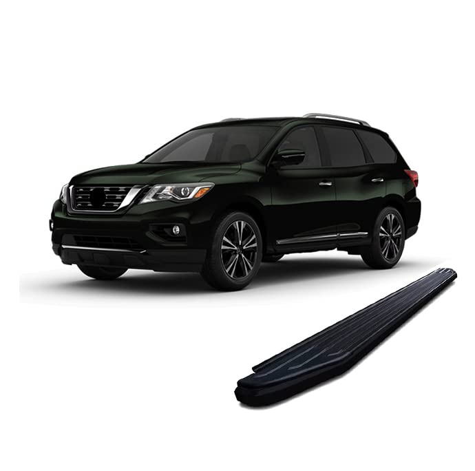 Exceed Black Horse Running Boards Compatible with 2014-2021 Infiniti QX60|2013-2021 Nissan Pathfinder (Excludes 2015 Platinum series)-EX-NIPA13
