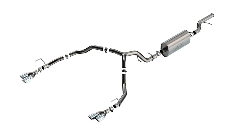 Borla 21-22 Chevrolet Tahoe 5.3L V8 3.00in/2.75in Touring Cat-Back Exhaust w/Chrome Tips - 140856 2/4WD 4DR