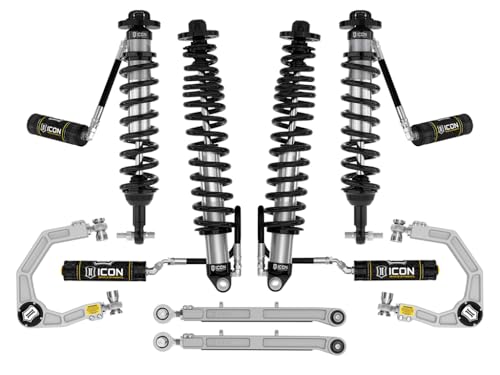 ICON 3-4" Lift, 2021-2023 Ford Bronco, Non-Sasquatch, Stage 5 Suspension System, Billet, Heavy Rate Rear Spring