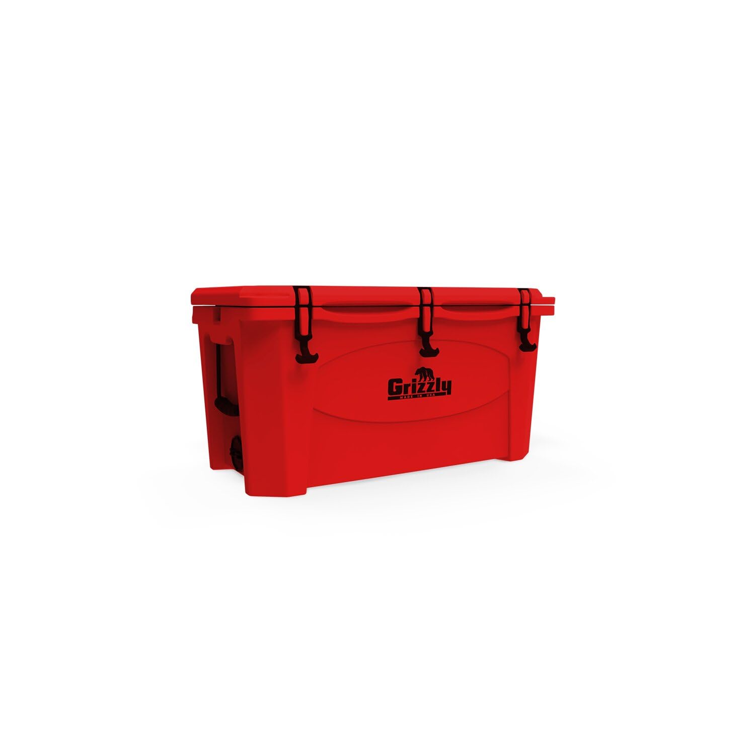 75 Cooler Grizzly | 75 qt Ice Chest Durable Rotomolded Insulated | Made in USA | Warranty for Life | for Beach Boat Camping Fishing Hunting | G75 | Red