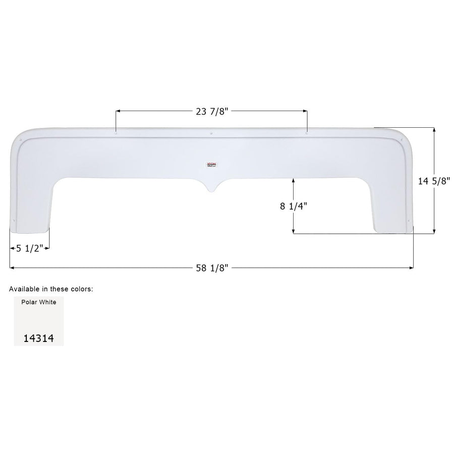 Fender Skirt ICON, Tandem, Aliner, FS4314, Polar White