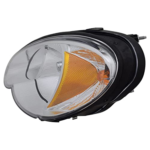 Left TYC Headlight Assembly Compatible with 2006-2010 Chrysler Pt Cruiser
