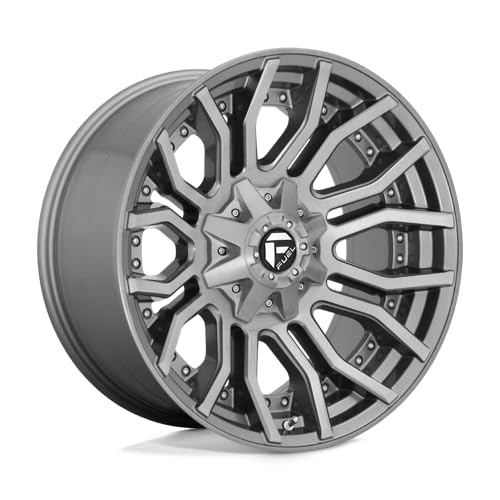 D713 RAGE PLATINUM FUEL OFF-ROAD 20X10, 8X180, 4.79, -18mm BRUSHED GUN METAL TINTED CLEAR - D71320001847