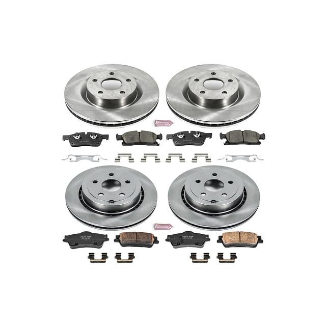 Power Stop KOE5530 Autospecialty Front and Rear Replacement Brake Kit-OE Brake Rotors & Ceramic Brake Pads For Pontiac G8 2008-2009 [Model Specific]