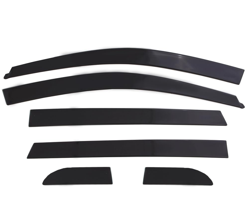 Low Profile Auto Ventshade [AVS] Rain Guards for 2020-2025 Lincoln Corsair, 6 pcs. | Window Vent Visors - Dark Smoke | 896011