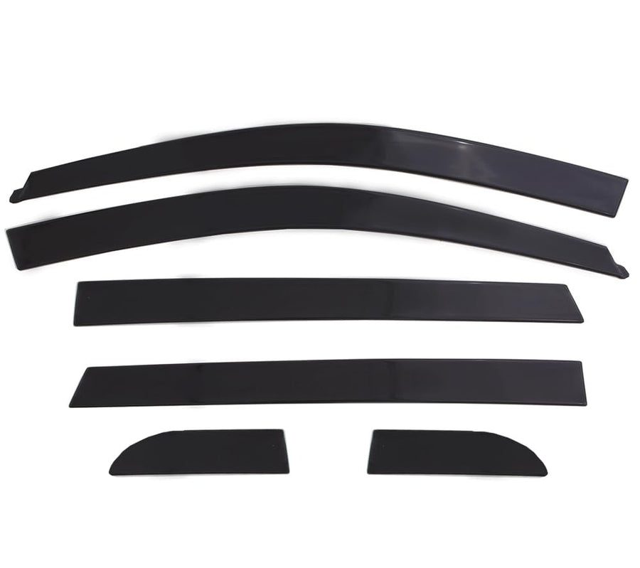 Low Profile Auto Ventshade [AVS] Rain Guards for 2020-2025 Lincoln Corsair, 6 pcs. | Window Vent Visors - Dark Smoke | 896011