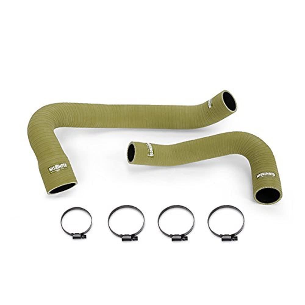 Mishimoto Silicone Water Hose Kit MMHOSE-WR6-07OD Fits Jeep Wrangler 6Cyl 2007-2017 Olive Drab